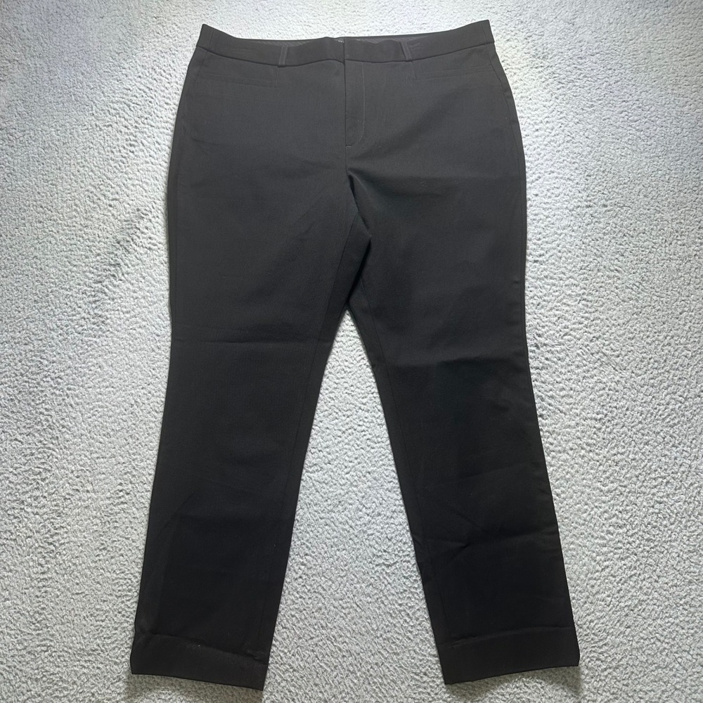 Banana Republic Sloan Curvy Fit Black Dress Work Pants Trousers Womens Size 16